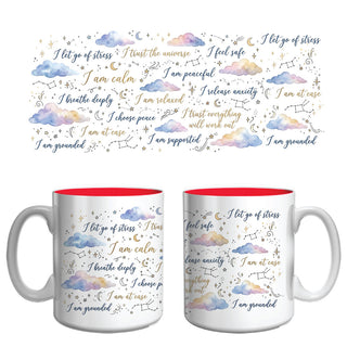 Calm & Peace Affirmation Mug | Anxiety Relief & Mindfulness Coffee Mug