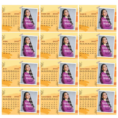 Desk Calendar-2025 With Your Photo