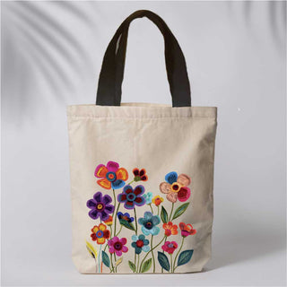 Canvas Print Tote Bag- Floral Bunch