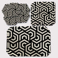 Placemats, Coaster and Trivet Set - Hexagon Pattern