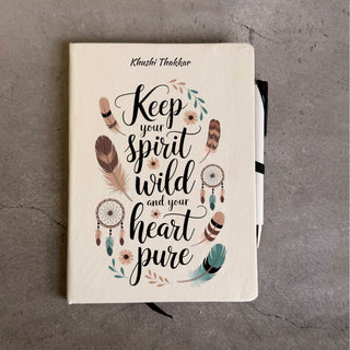 A5 Diary & Pen Gift Set-Keep Your Spirit Wild and Your Heart Pure