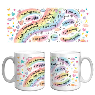 Choose Happiness Affirmation Mug | Positive Mindset & Gratitude Coffee Mug