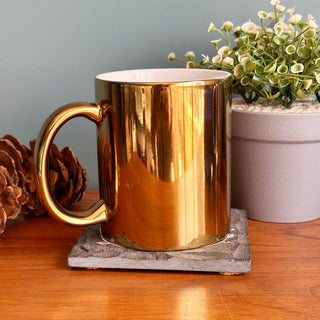 Metallic Color Coffee Mugs- Initial And Name