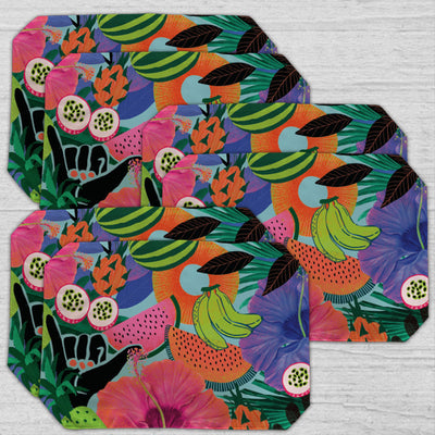 Placemats, Coaster and Trivet Set - Fruit Pattern