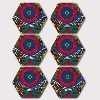 Placemats, Coaster and Trivet Set - Tribal Pattern