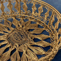 Round Metal Crochet Basket