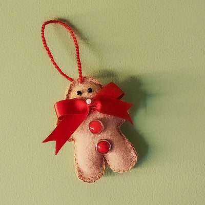 Ginger Bread Man Ornament - Set of 4