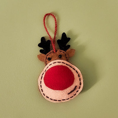 Rudolf The Reindeer Tree Ornaments - Set of 4