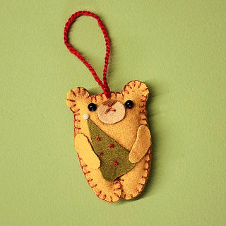 Eddy The Teddy Christmas Ornaments - Set of 2