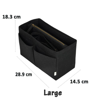 Black Felt Purse Organiser