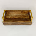 Wooden Serving Tray-Gold Series