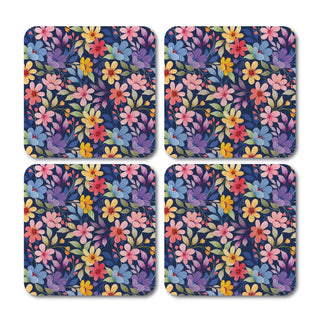 Floral Pattern Coaster - Set of 4