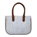 Felt Handbag - Criss Cross