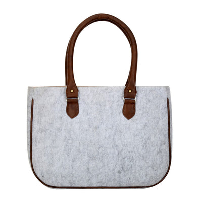 Felt Handbag - Criss Cross