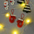 Santa Glove Christmas Tree Ornaments - Set of 2