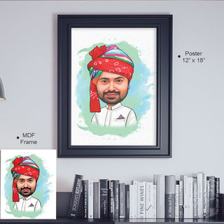 Digital Color Caricature for 1 Person