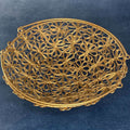 Metal Floral Crochet Basket