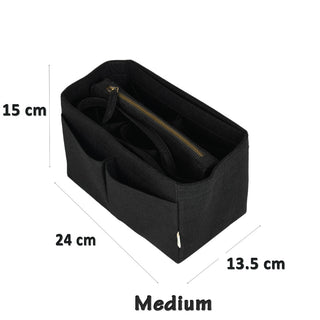 Black Felt Purse Organiser