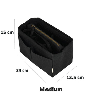 Black Felt Purse Organiser