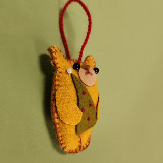 Eddy The Teddy Christmas Ornaments - Set of 2