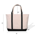 Beach Tote Bag - Split Initial