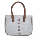 Felt Handbag - Criss Cross