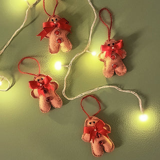 Ginger Bread Man Ornament - Set of 2