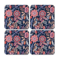 Floral Pattern Coaster - Set of 4