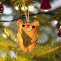 Eddy The Teddy Christmas Ornaments - Set of 4