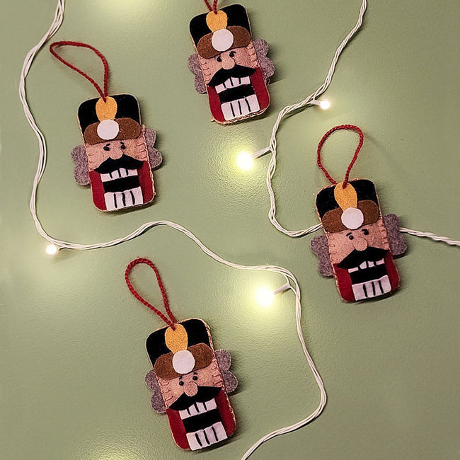 Christmas Nutcracker Tree Ornaments - Set of 4