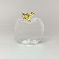 Engraved Apple Crystal