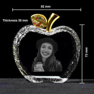 Engraved Apple Crystal