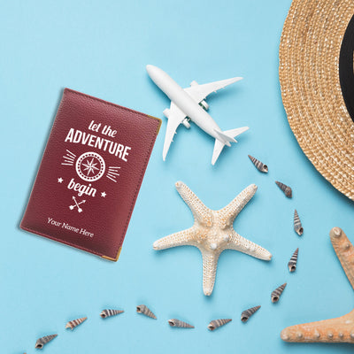 Adventure begins - Customized passport cover