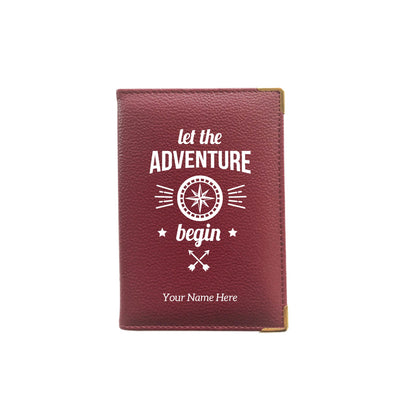 Adventure begins - Customized passport cover