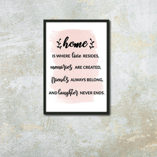 Home Poster- Set of 2