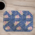 Placemats, Coaster and Trivet Set - Grey Floral Pattern