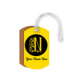 Initials and Name Luggage Tag
