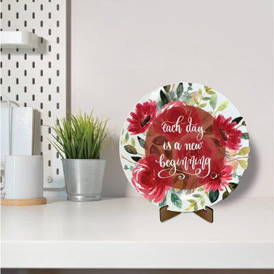 Round Canvas with Stand- Beautiful Day