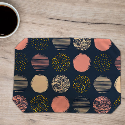 Placemats, Coaster and Trivet Set - Circle Pattern