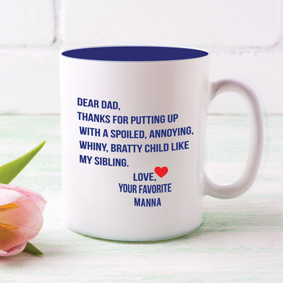 Message for Dad Mug