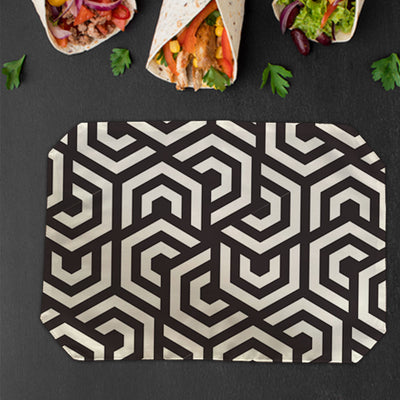 Placemats, Coaster and Trivet Set - Hexagon Pattern