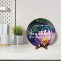 Round Canvas with Stand- Love Story