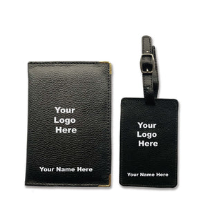 Passport Cover - Luggage Tag - Your Logo Gift Set