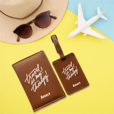 Passport Cover - Luggage Tag - Travel Gift Set