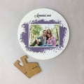 Round Photo Canvas with Stand- Family Memories