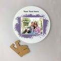 Round Photo Canvas with Stand- Family Memories