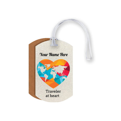 Traveler at Heart Luggage Tag