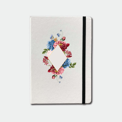 Flower Pattern Initial & Name Fluct Diary