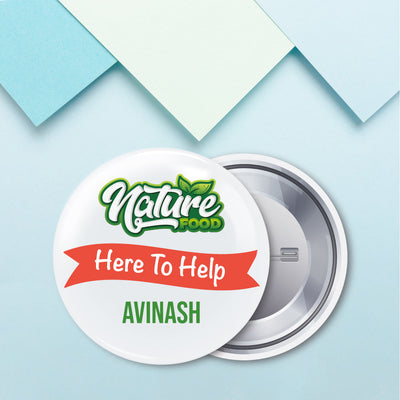 Here To Help - Logo Badge Set of 10