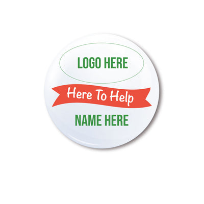 Here To Help - Logo Badge Set of 10